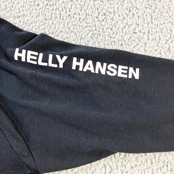 Helly Hansen Sweater Mens‎ Small Black 1/4 Zip Pullover Ocean Power Performance - Picture 3 of 7